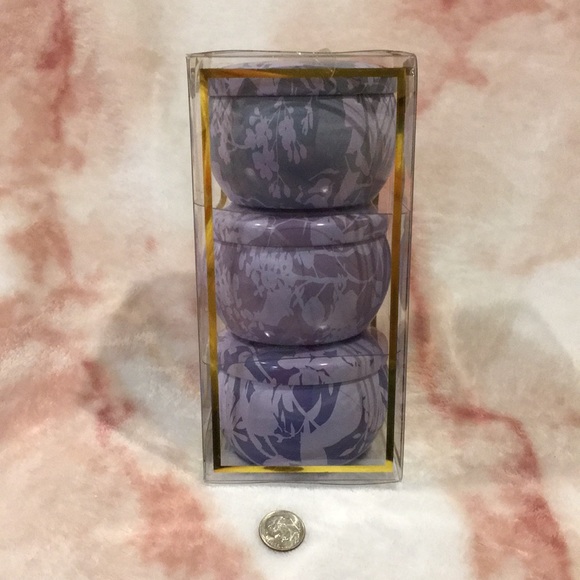 Susan Jacobs New York Scented Candle Floral Tins Trio NWT 3x3oz - Picture 9 of 16